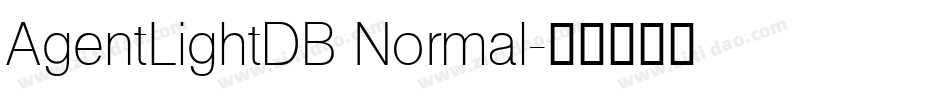 AgentLightDB Normal字体转换